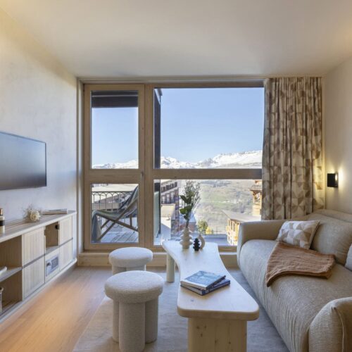 Rénovation d’un appartement aux Arcs 1800 – style Charlotte Perriand