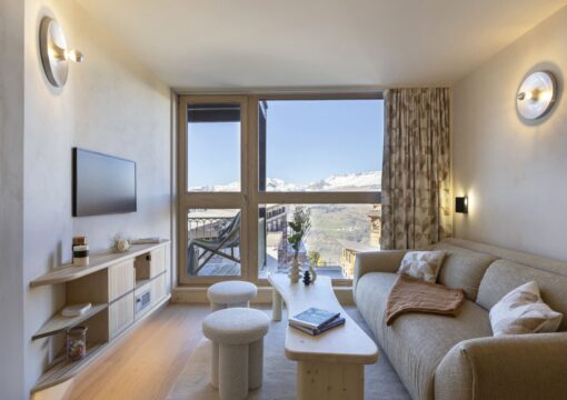 Rénovation d’un appartement aux Arcs 1800 – style Charlotte Perriand