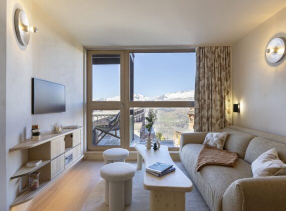 Rénovation d’un appartement aux Arcs 1800 – style Charlotte Perriand