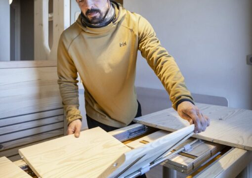 Rénovation d’un appartement aux Arcs 1800 – style Charlotte Perriand