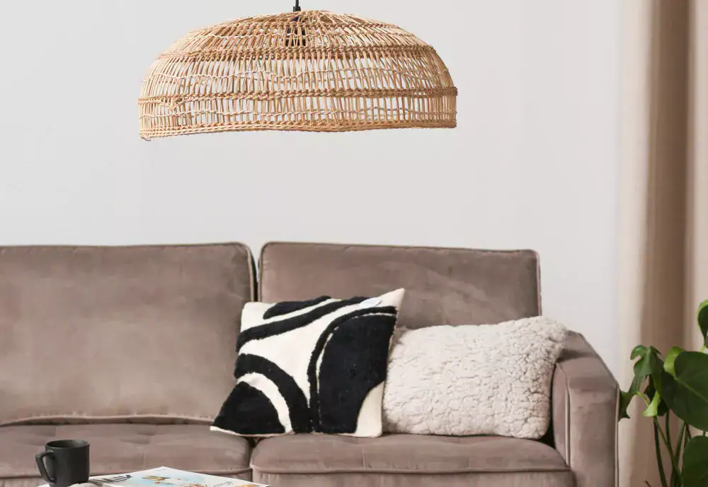 Canapé en velours taupe de chez Drawer