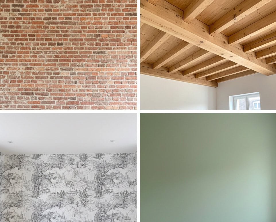 planche d'ambiance décoration intérieur maison coron