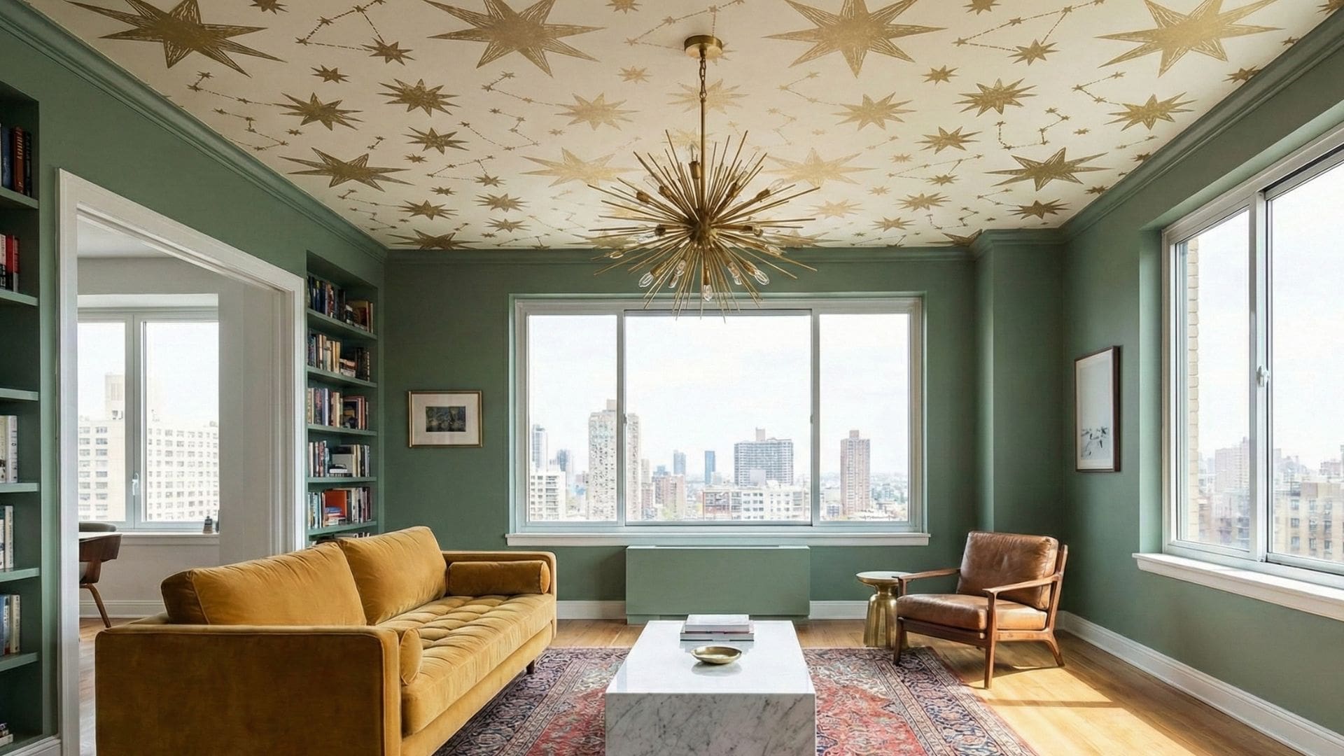 Papier peint plafond : l’audace déco que votre intérieur attend depuis toujours