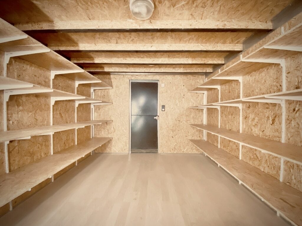Aménagement de cave en OSB