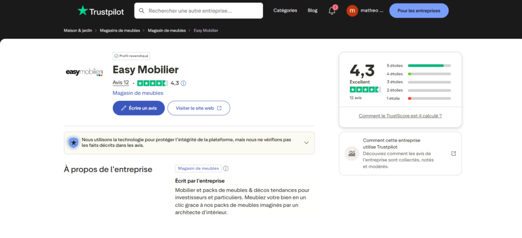 easy mobilier trustpilot