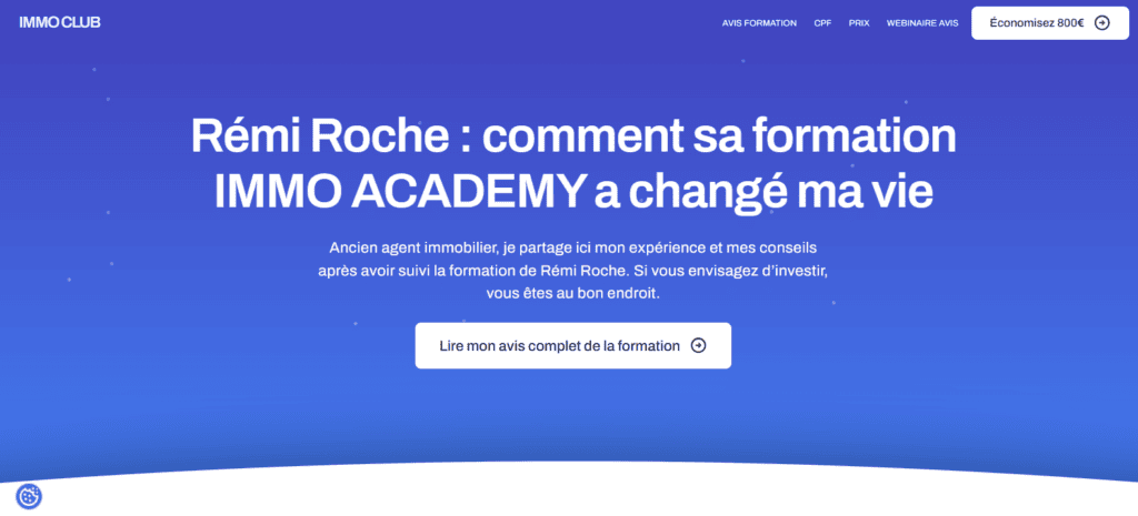 IMMO ACADEMY – Rémi Roche
