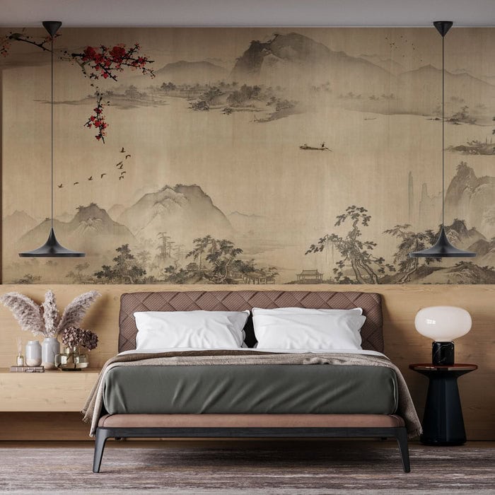 Papier peint japonais Déco avec Couleurs traditionnelles