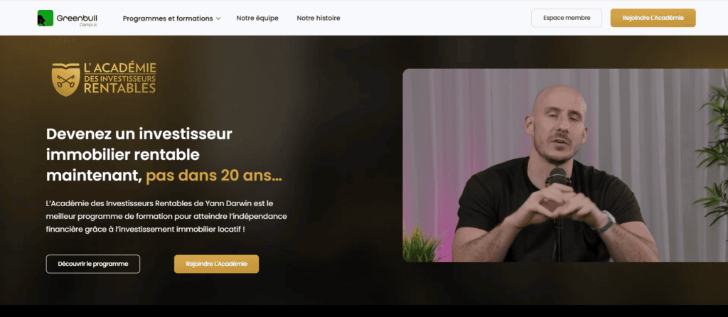 Académie des investisseurs rentables – Yann Darwin