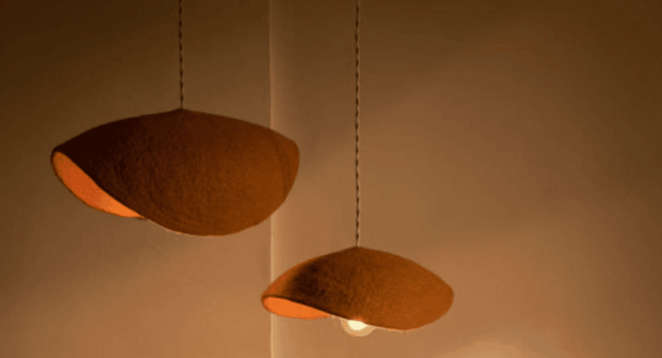 MUSKHANE : coup de cœur pour ces luminaires organiques en laine feutrée
