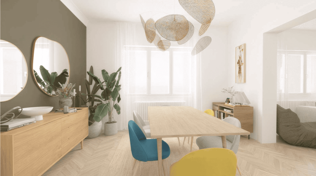 rénovation plan 3D appartement haussmannien