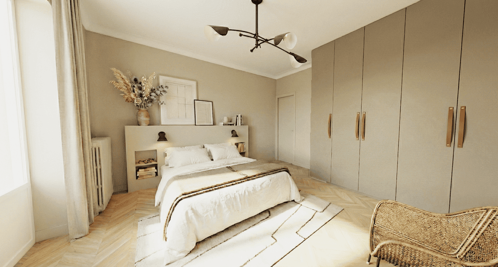 rénovation plan 3D appartement haussmannien