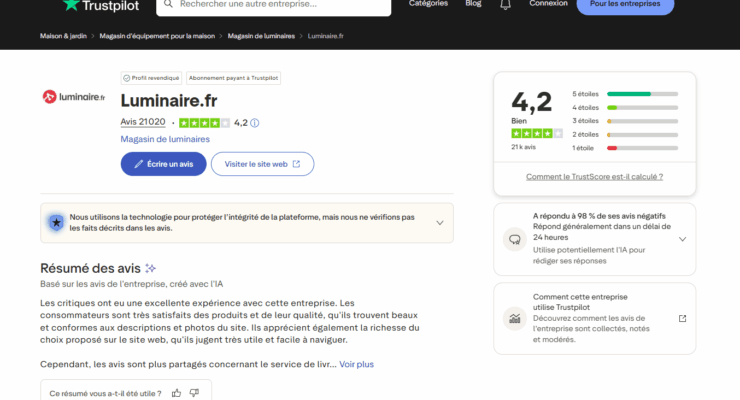 Avis luminaire.fr : le test complet du géant de l&rsquo;éclairage