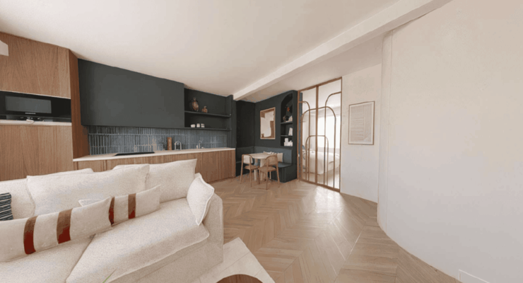 Diviser un appartement en 2 logements : exemple d&rsquo;un projet de 100 m²