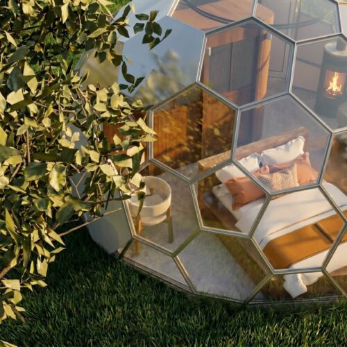 Aménagement intérieur d&rsquo;un dôme géodésique : un refuge en pleine nature