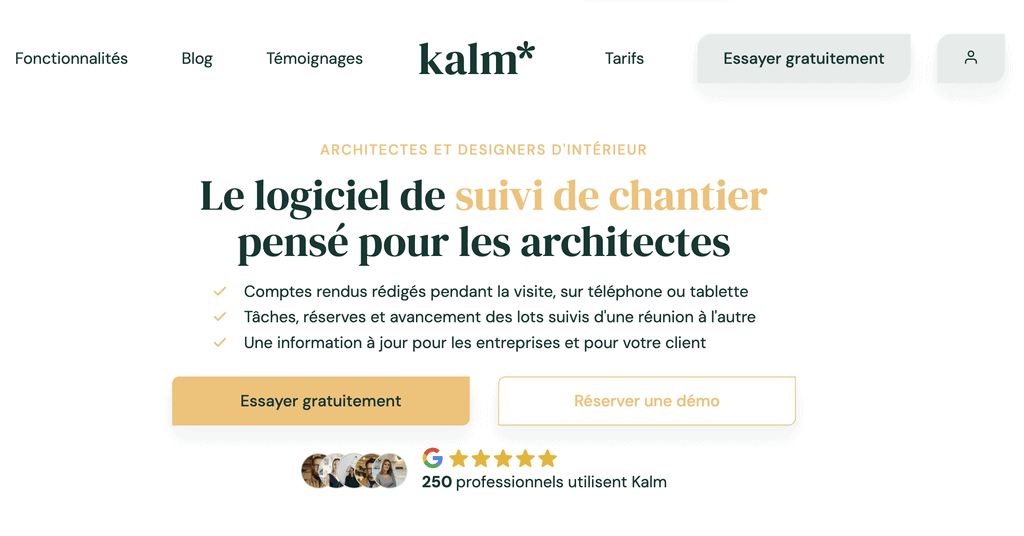 Kalm : l'outil métier qui fait gagner un temps précieux aux architectes d'intérieur