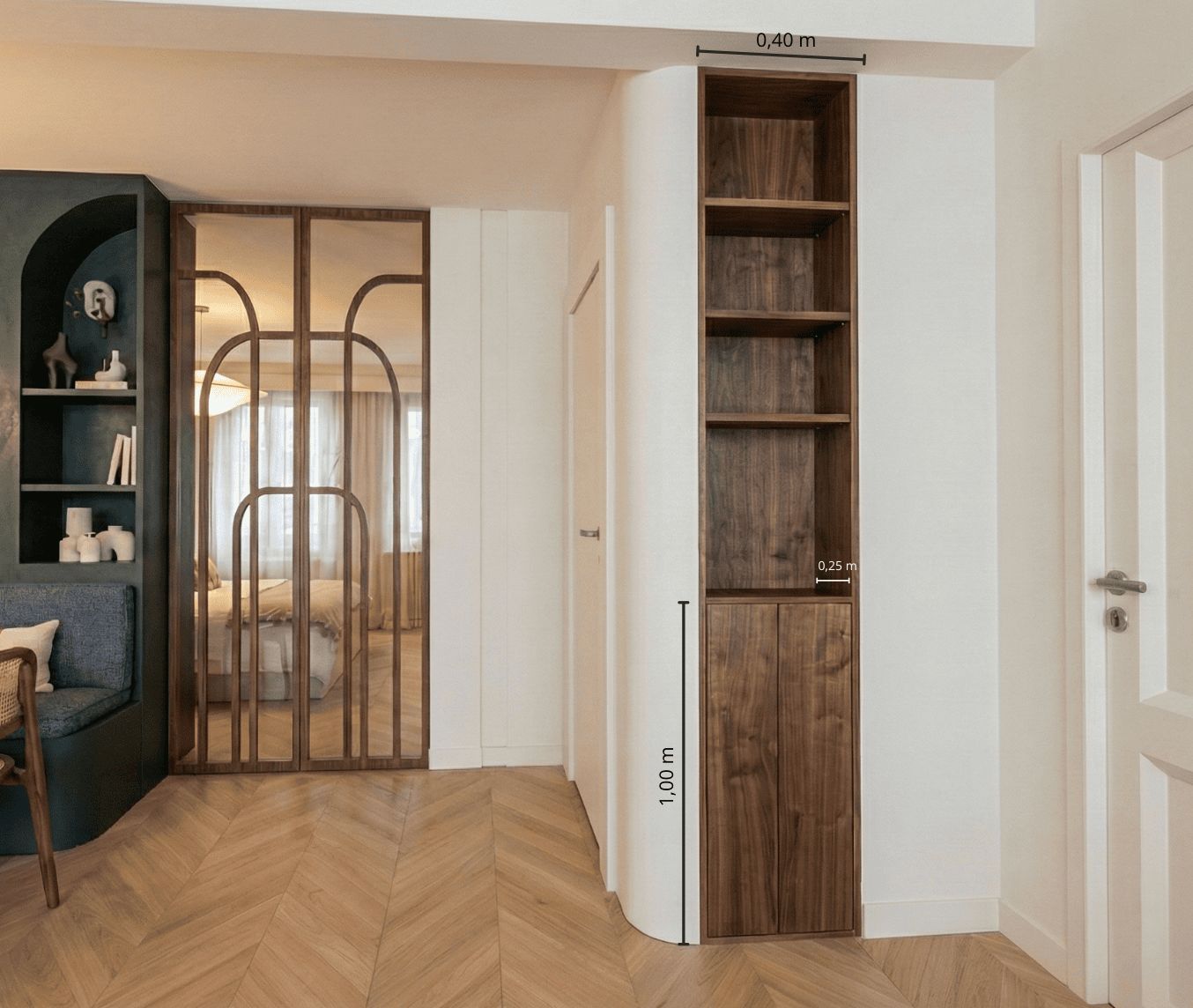Rénovation d'un studio à Paris — vue 3D