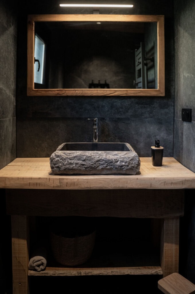 salle de bain rénovations de studio à la montagne