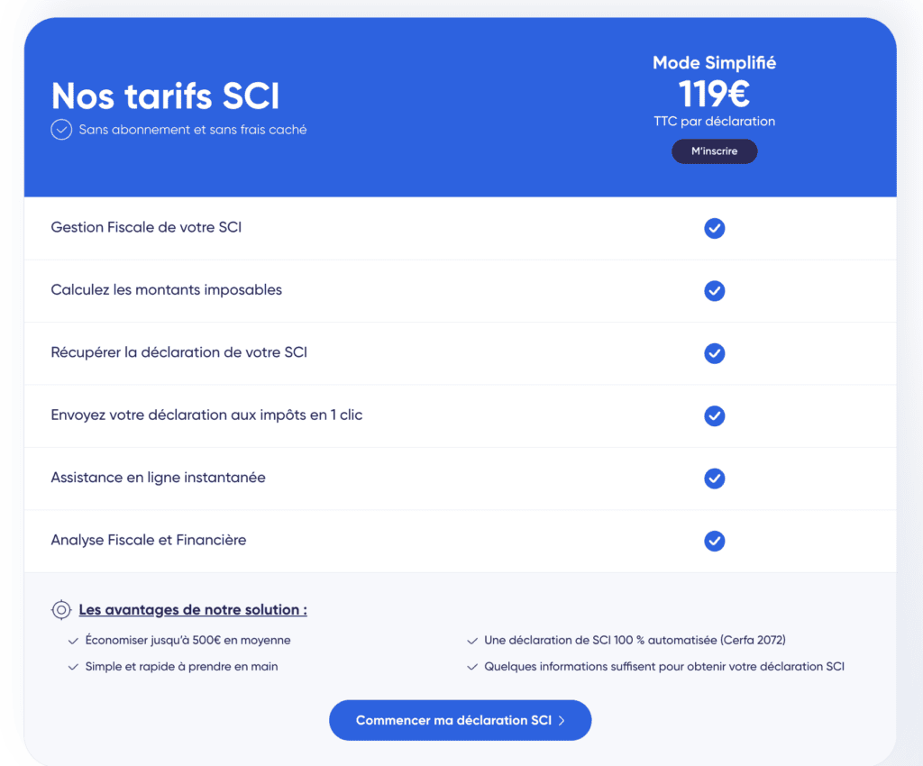 Les Tarifs de Decla.fr