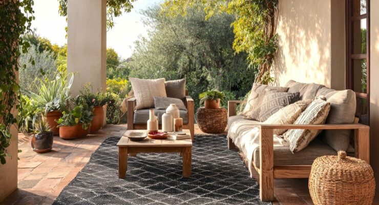 L’été sera vite là : pensez déco extérieure en aménageant votre terrasse, balcon et entrée