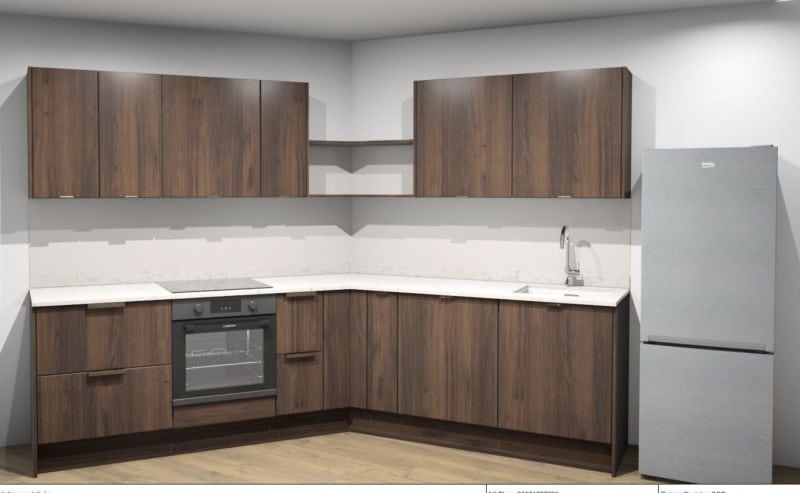 3D de cuisine Howdens trouvé sur Forum Construire