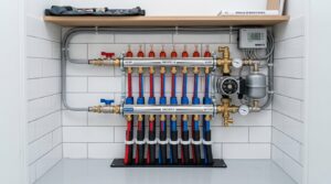 Collecteur de plancher chauffant propre et performant après désembouage