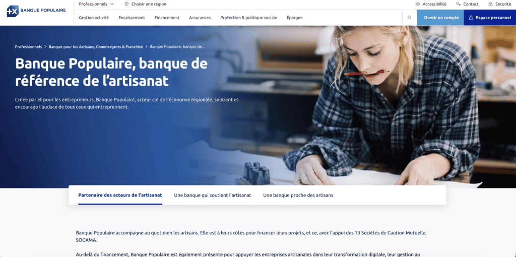 banque populaire pour artisans
