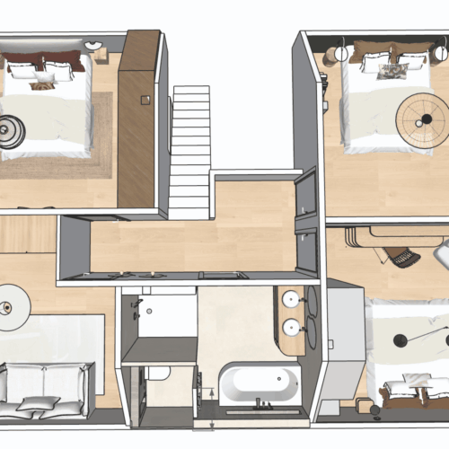 Projet AMR – Rénovation d&rsquo;une maison colmarienne avec mansarde