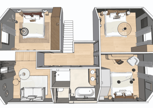 Projet AMR – Rénovation d&rsquo;une maison colmarienne avec mansarde