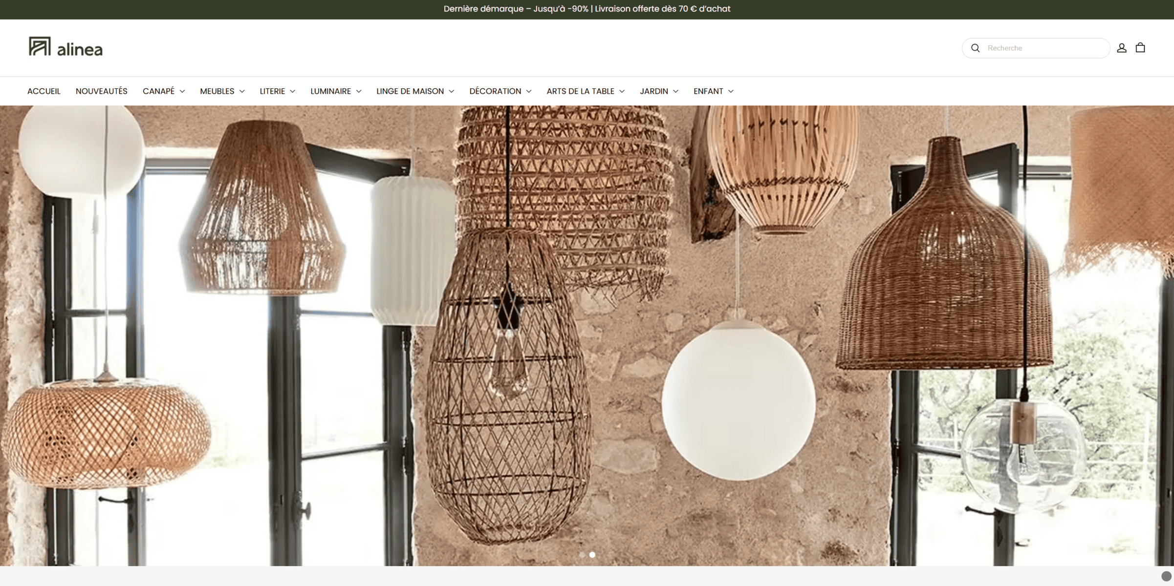 Site officiel de Alinea
