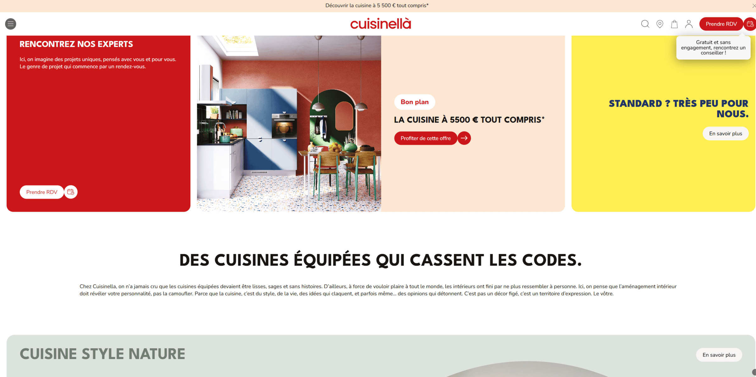 Site officiel de Cuisinella
