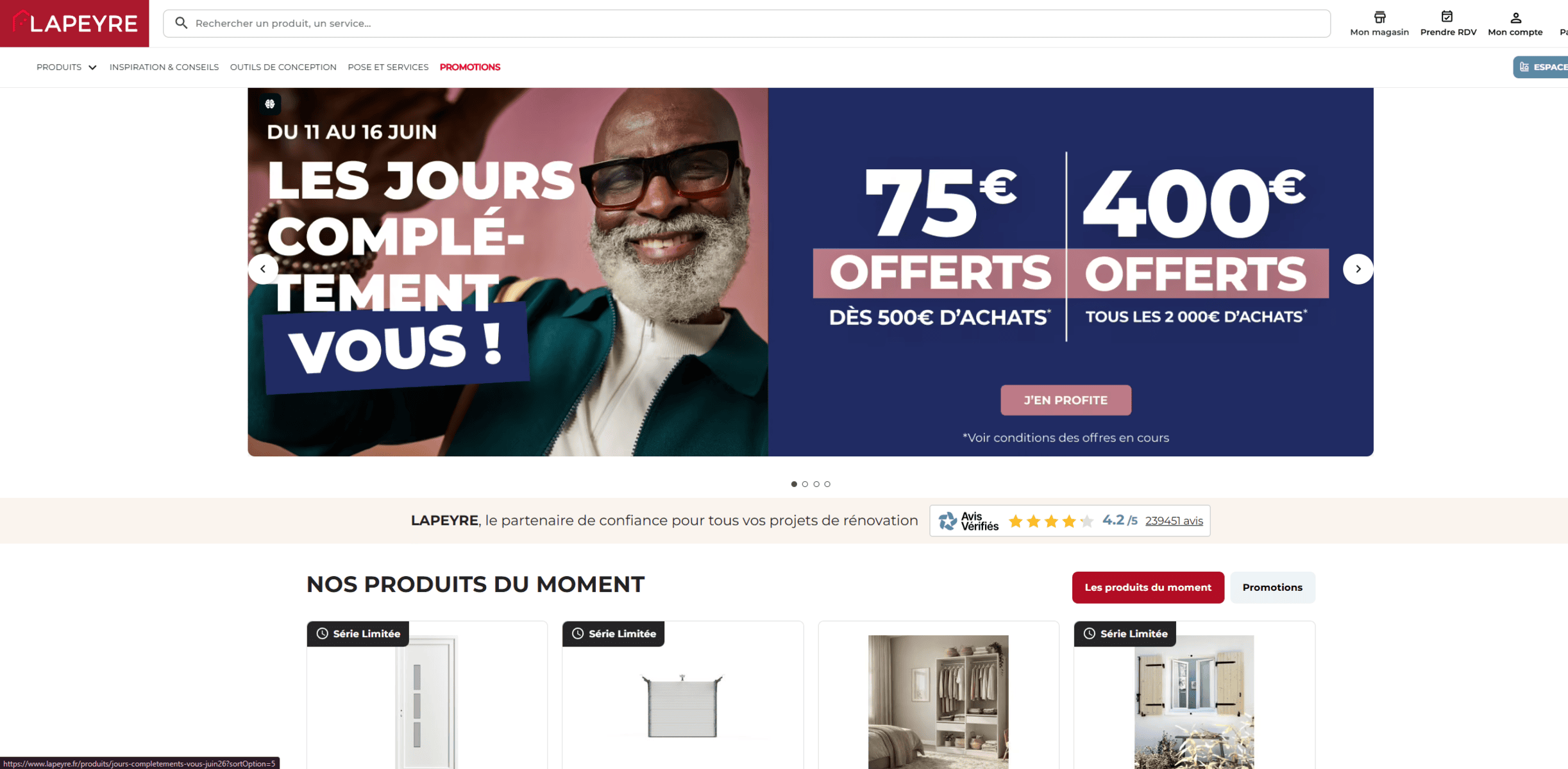 Site officiel de Lapeyre