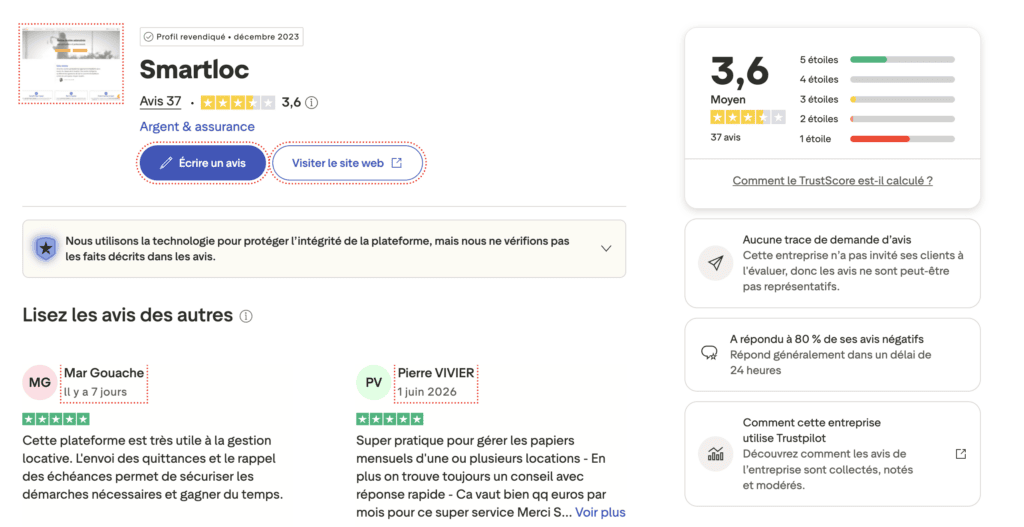 avis smartloc trustpilot