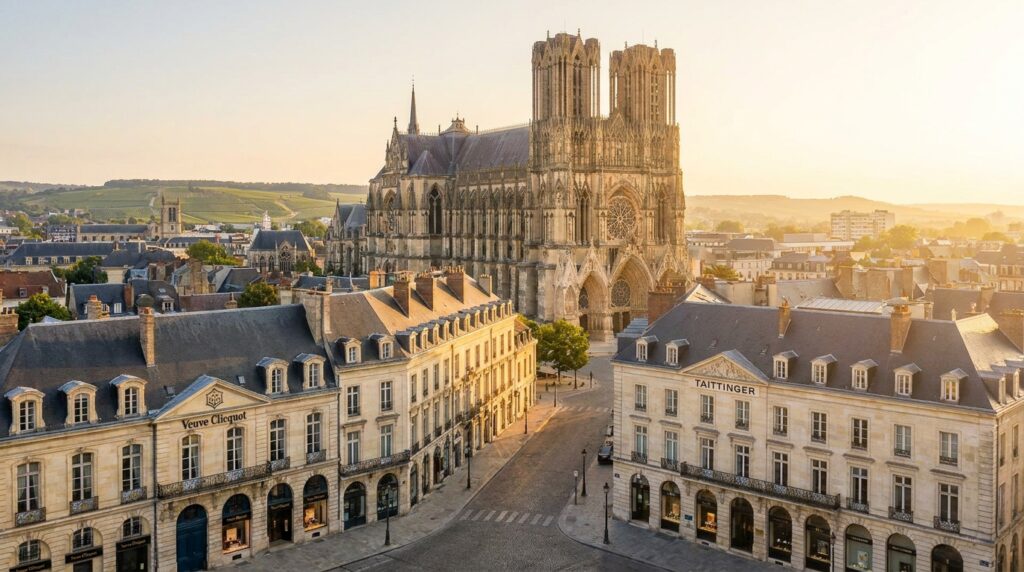 Prix du m² à Reims — vue de la ville