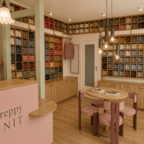 Agencement d&rsquo;une boutique de tricot de 29 m2 à Strasbourg