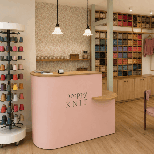 Agencement d&rsquo;une boutique de tricot de 29 m2 à Strasbourg