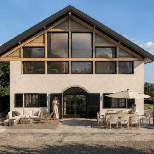 Ferme de 300 m2 rénovée Annecy – Visuels 3D réalistes