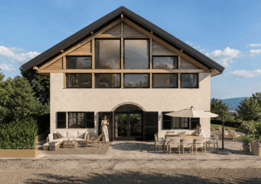 Ferme de 300 m2 rénovée Annecy – Visuels 3D réalistes