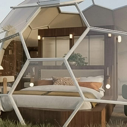 Aménagement intérieur d&rsquo;un dôme géodésique : un refuge en pleine nature