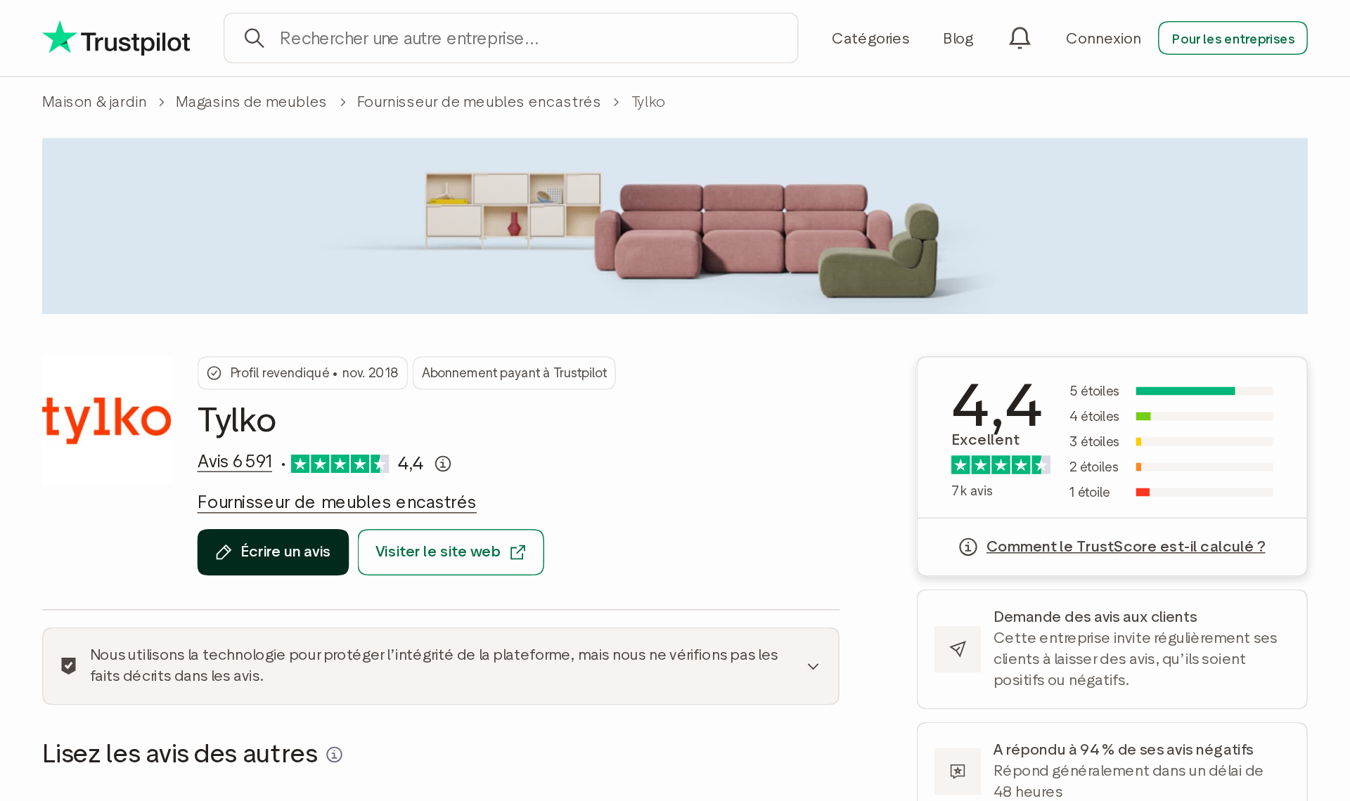 Avis Tylko : notre analyse complète du spécialiste du mobilier sur mesure configurable
