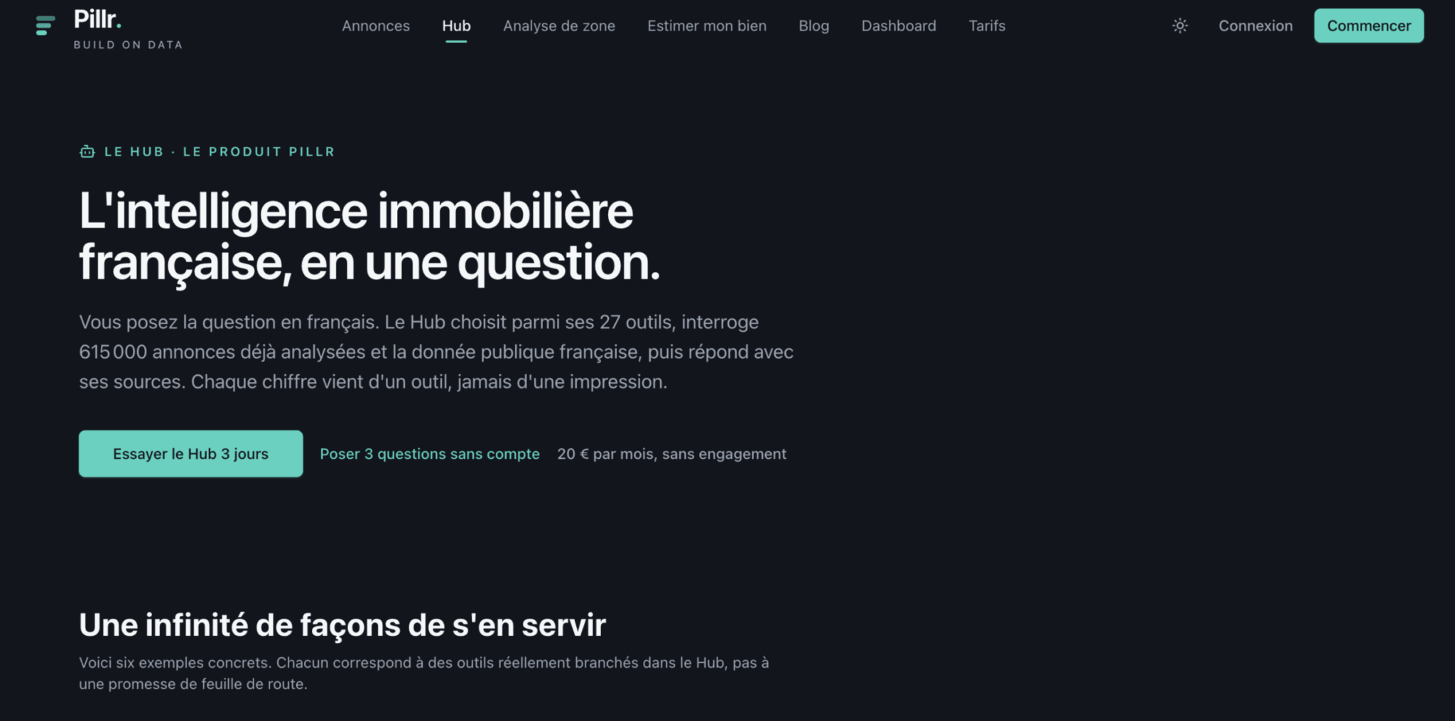 Le Hub de Pillr : l'intelligence immobilière française basée sur la data